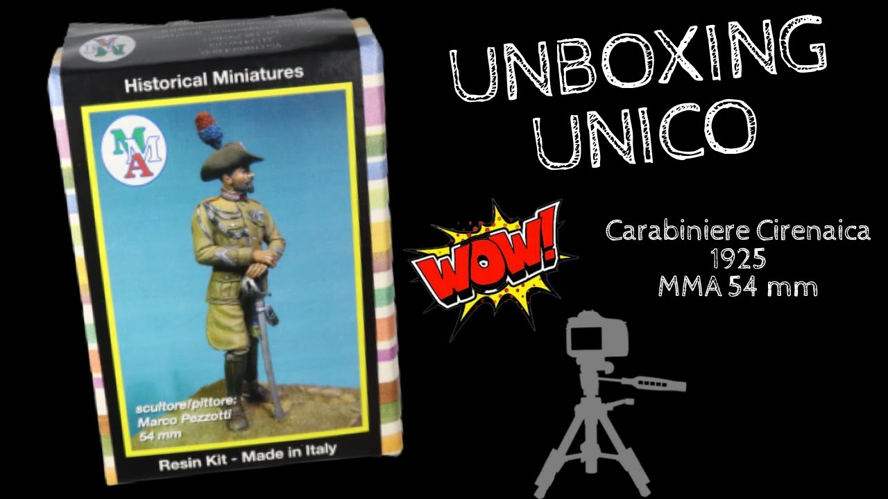 Unboxing UNICO: Carabiniere Cirenaica 1925-figurino 54 mm 🎨🖌