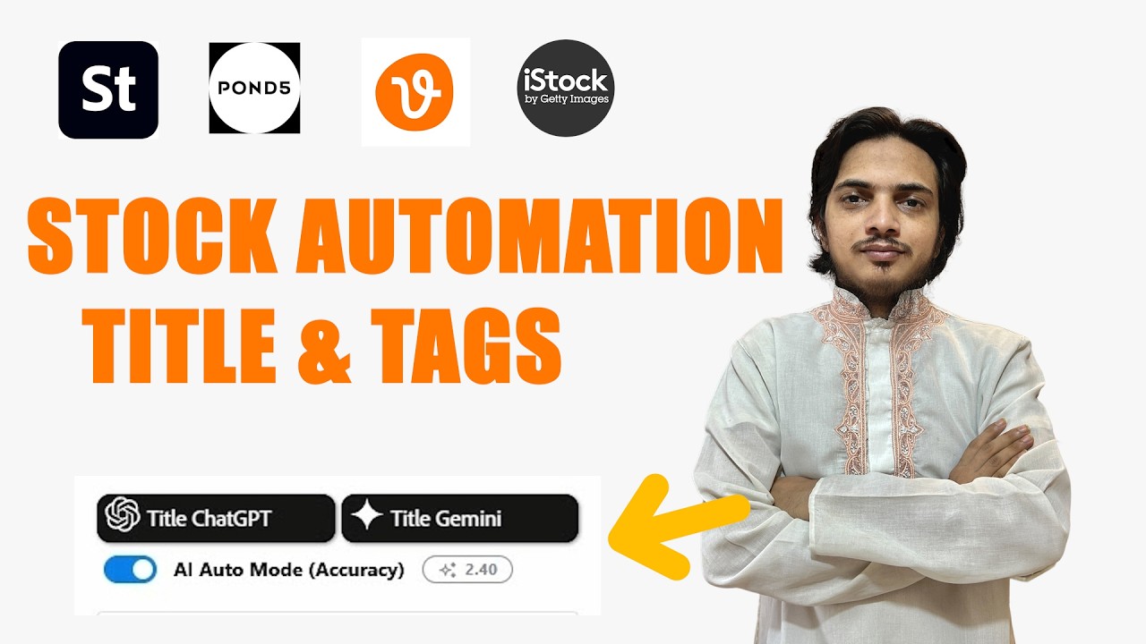 Adobe Stock Automation Title & Tags 🔥 Auto Metadata Trick for Fast Upload