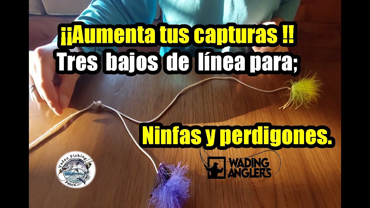 ¡¡Aumenta tus capturas!! Tres bajos de línea para ninfas y perdigones...