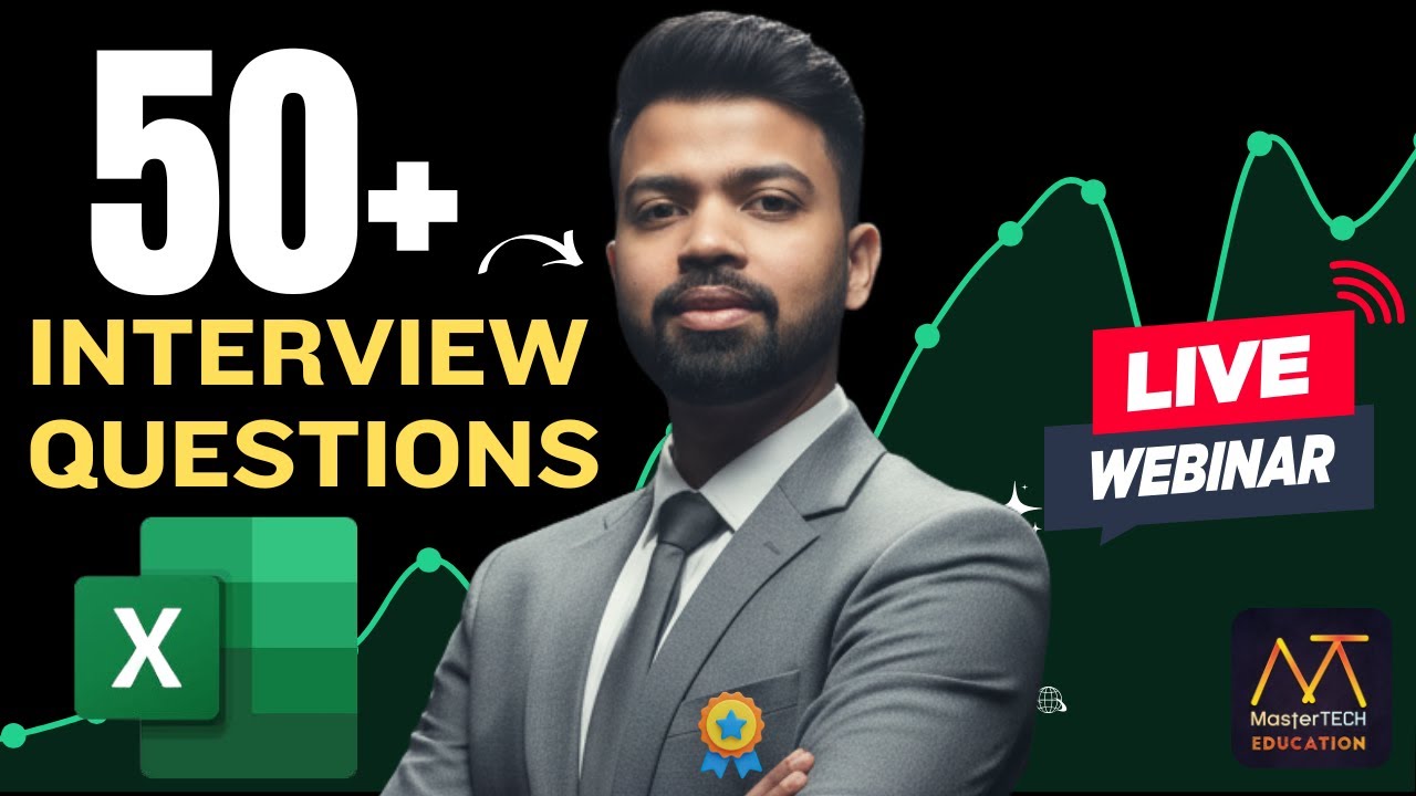Top 50 Excel Interview Questions & Answers | Complete Data Analyst Prep (Live)