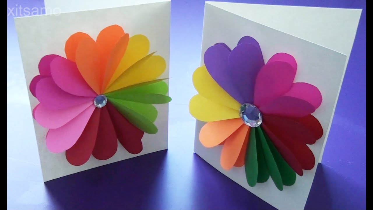 DIY Easy Handmade Greeting Cards - How to Make Paper Cards