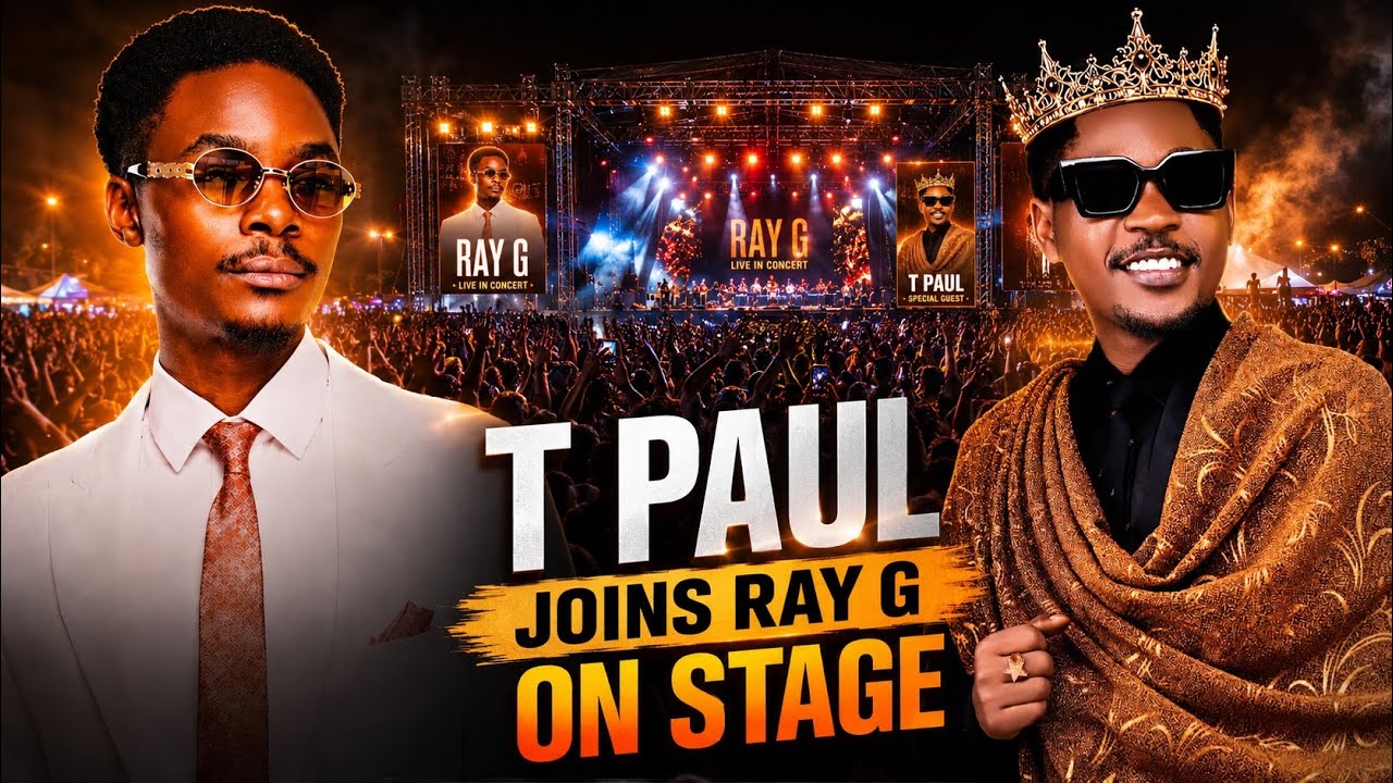 Enduluuu !!!!! T paul joins Ray G on stage //kololo airstrip