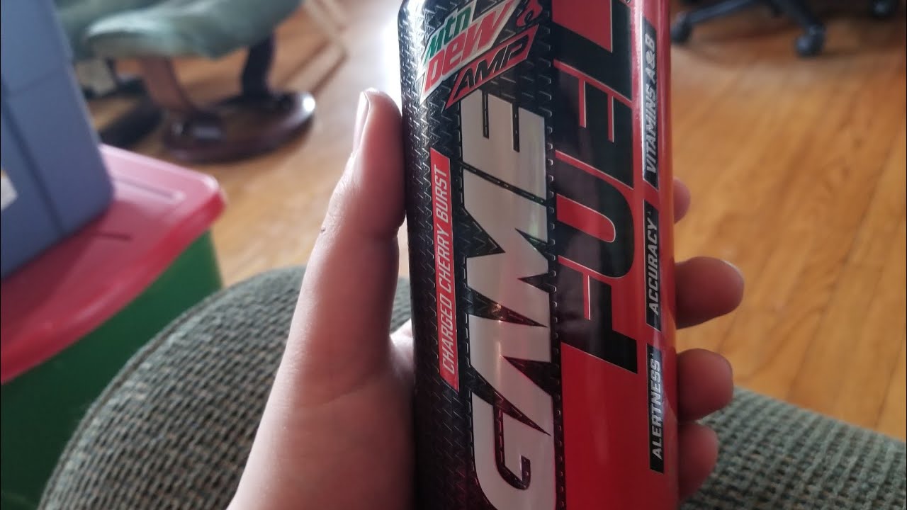 First Taste of Mountain Dew Amp Game Fuel Charged Cherry Burst