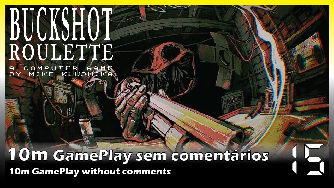 Buckshot Roulette Parte 15 - 10m de Gameplay de Fundo Sem Comentários