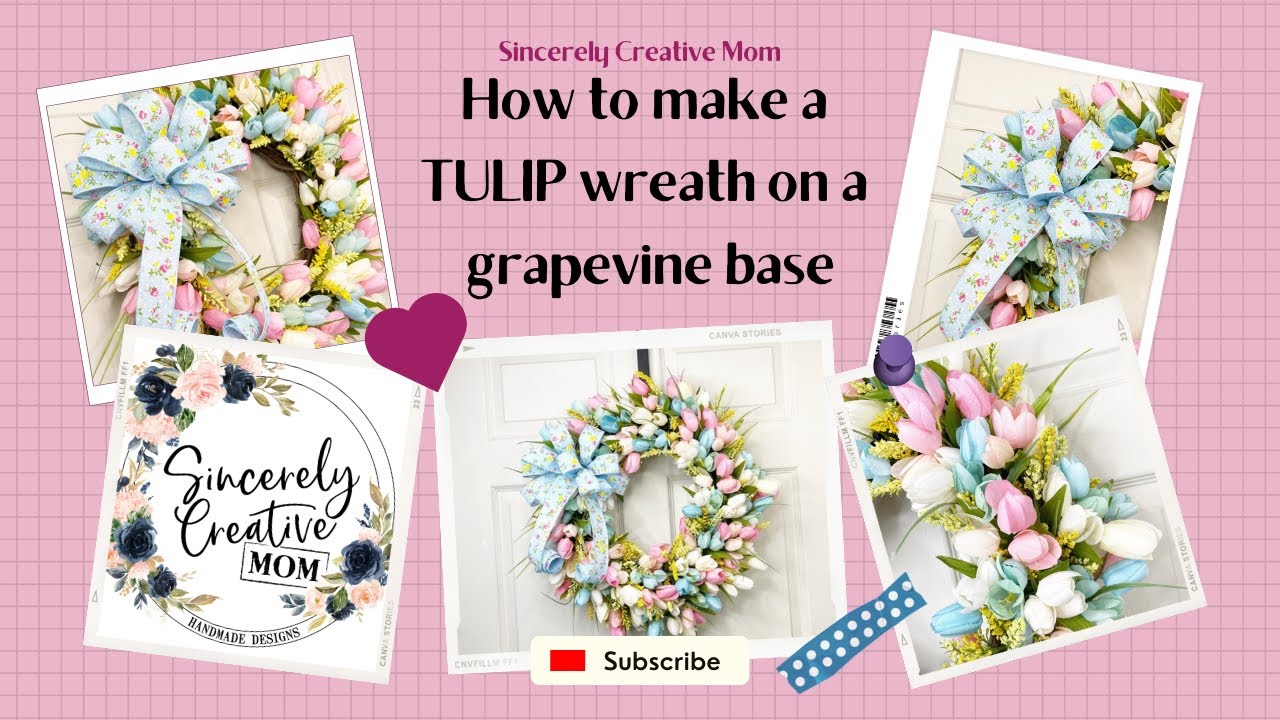 How to make a tulip wreath