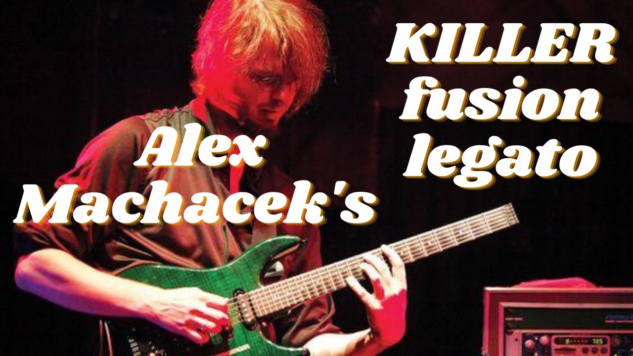 Alex Machacek - KILLER syncopated legato fusion lick (w/ TABS)