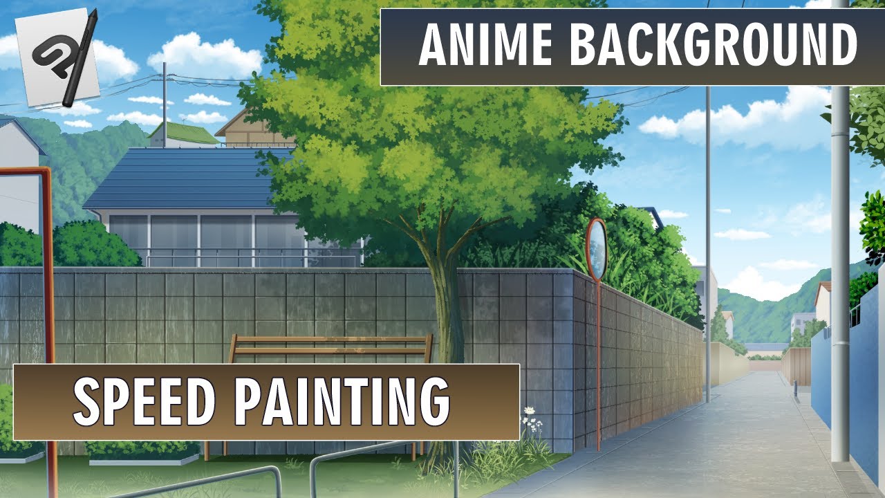 Anime Background Process : Clip Studio Paint