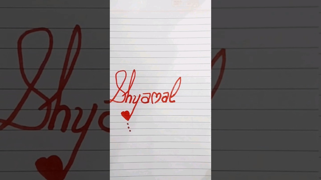 #Shyamal name status #shorts #trending #writing #viral video #