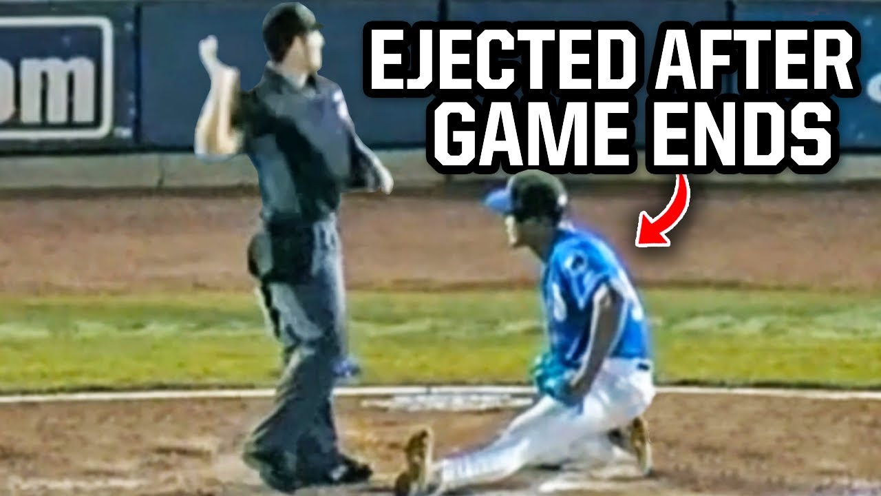 Pitcher ejected after game ends, a breakdown