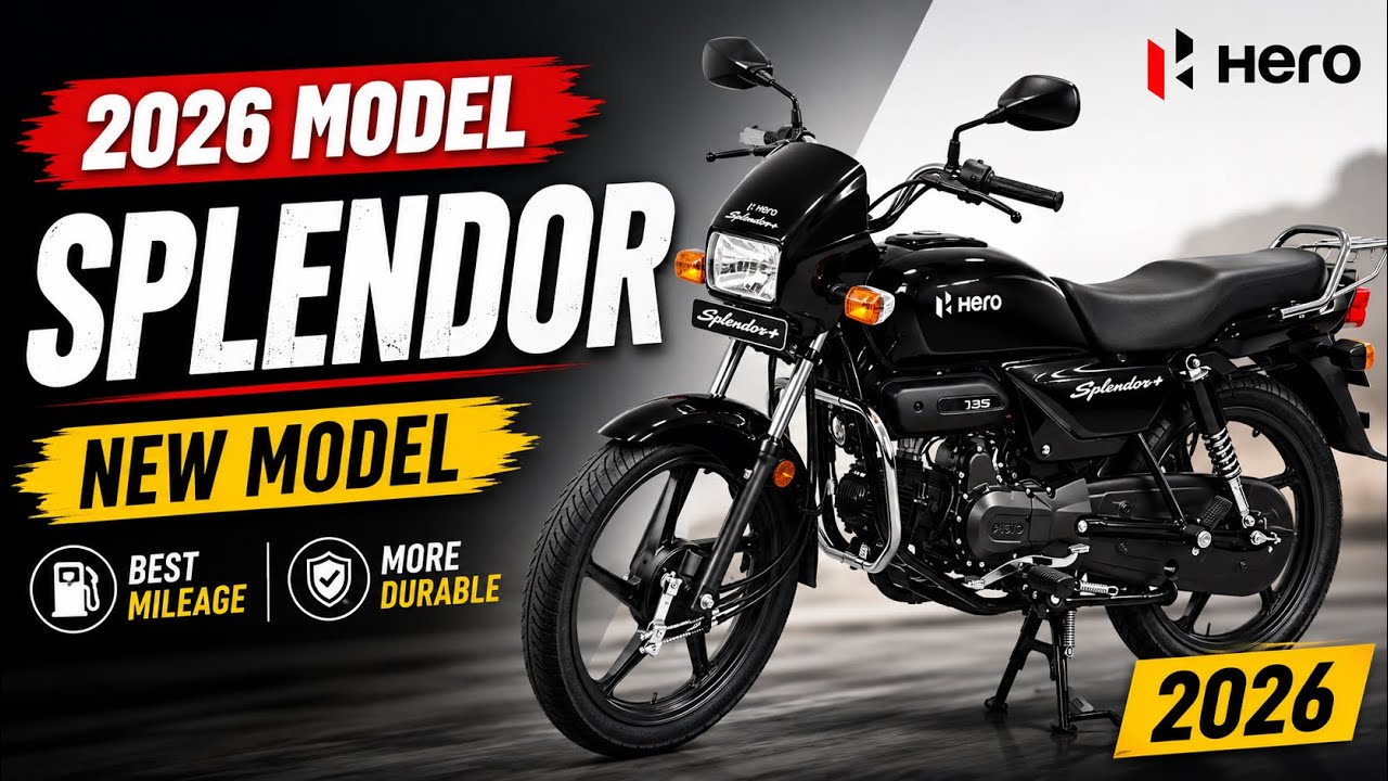 2026 Model Black Splendor Bike Full Detail Review | Splendor Ki Video | New Offer Black Splendor 🎁 