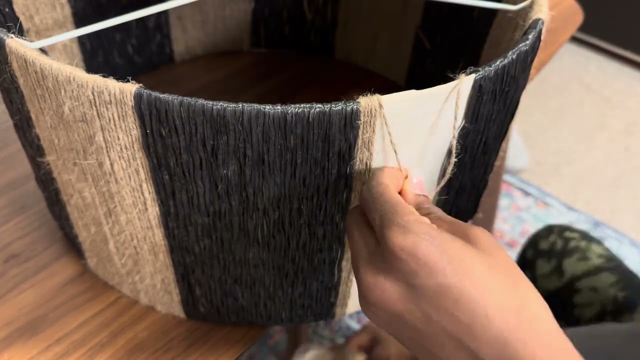 Quick & Easy Dollar Store Lampshade Makeover // Under $10 and No Tools Needed