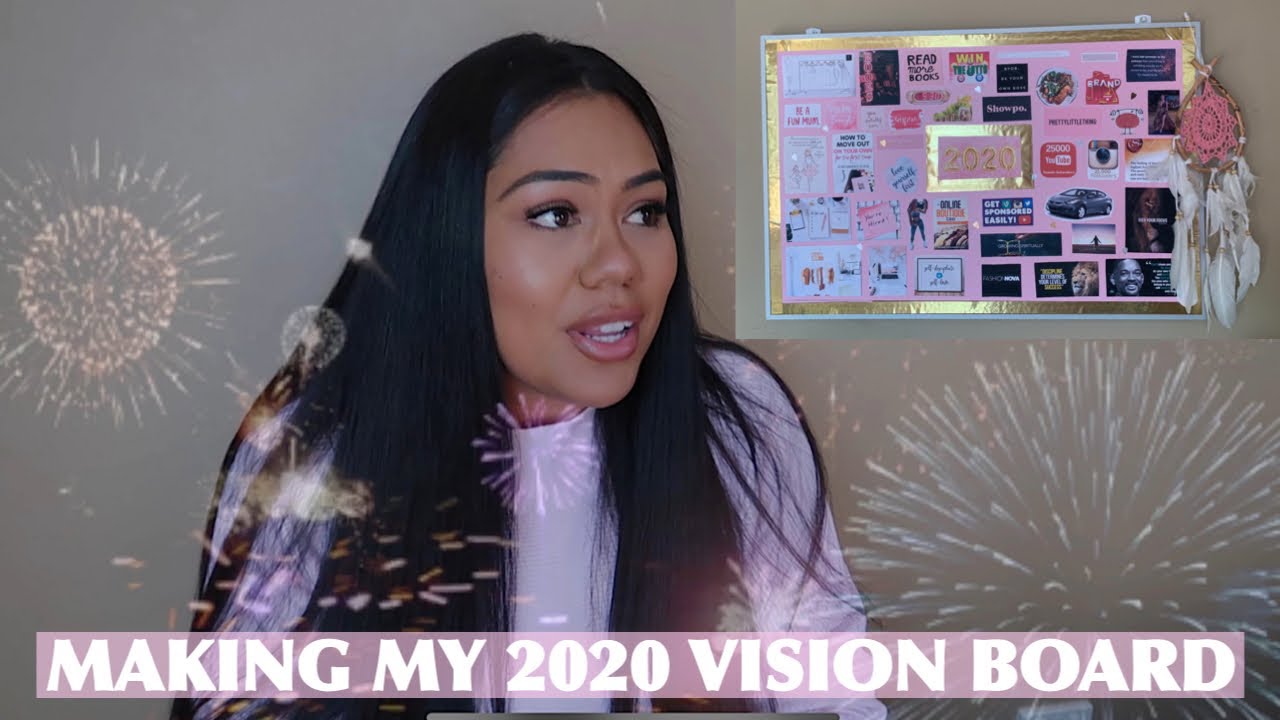 HOW I MAKE MY 2020 VISION BOARD!!