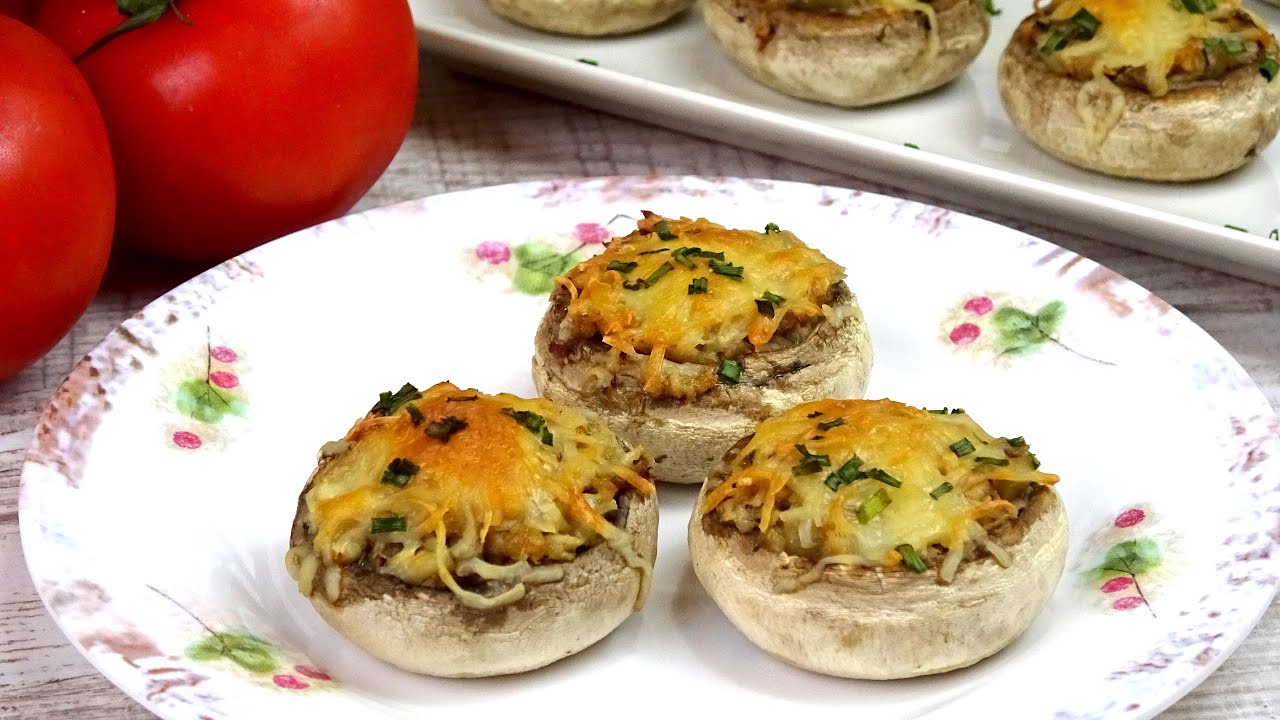CHAMPIÑONES RELLENOS DE ATÚN, Fáciles y Ricos😋STUFFED MUSHROOMS