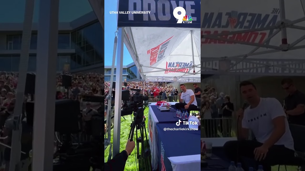 Conservative political activist Charlie Kirk shot during Utah event