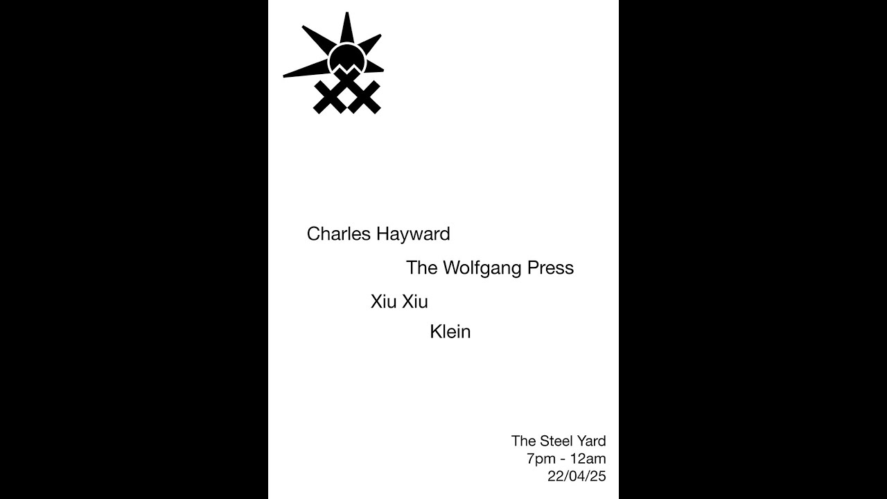 The Wolfgang Press live at The Steel Yard, London on Tuesday 22 April 2025
