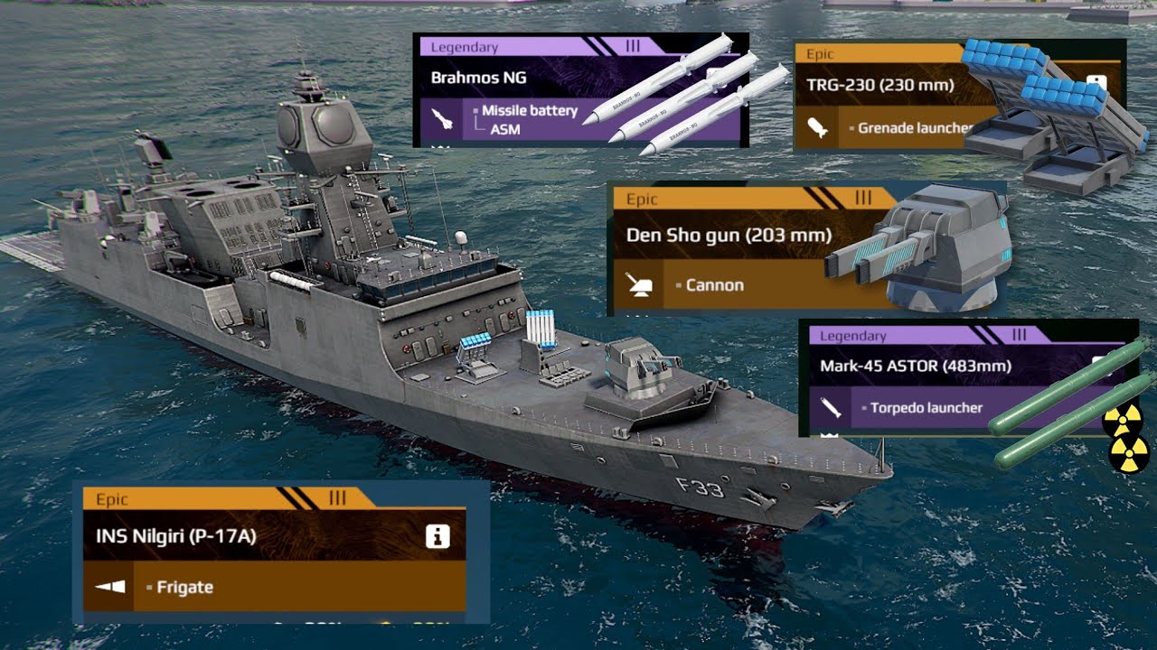 INS Nilgiri With Power Full Equipment ☢️ | Modern warships 