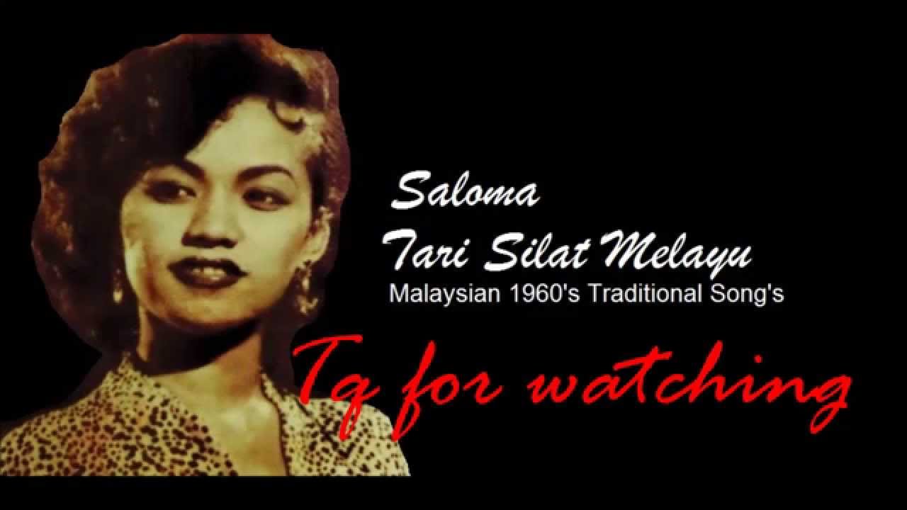 Tari Silat Melayu by Saloma (Malay 1960's Traditional Song's) 'Lyrics' HD