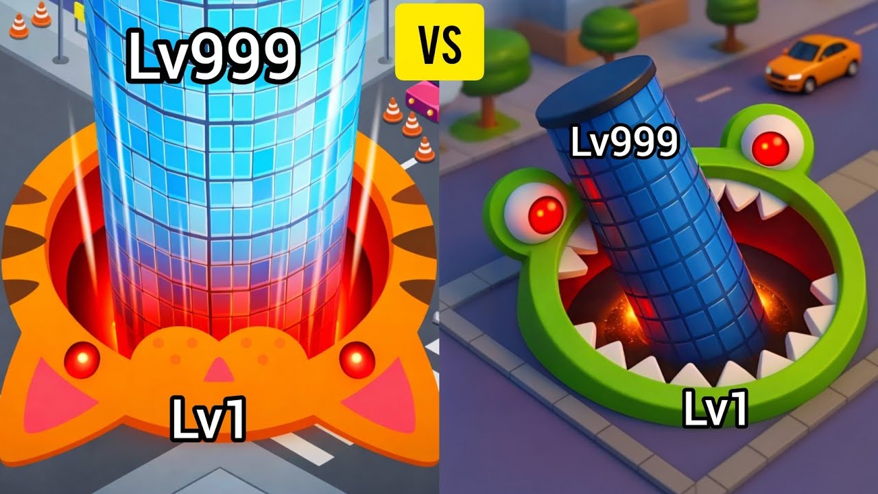 Hole.io vs Hole – Who Will Get Bigger?