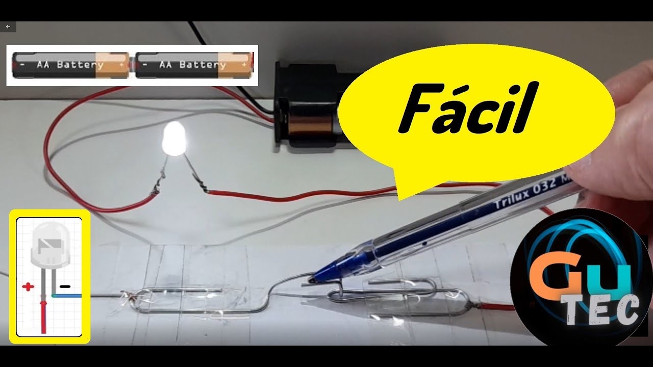 Cómo hacer un PULSADOR casero con Cartón y Clips. Fácil.