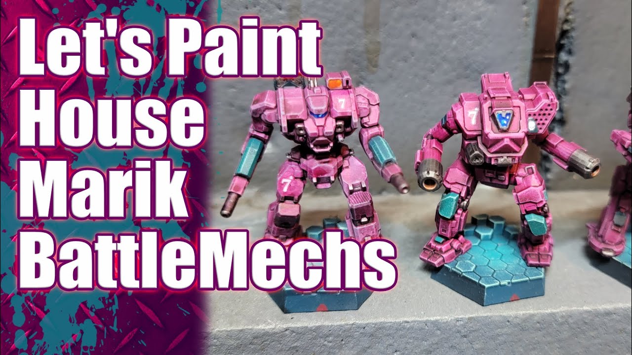 Battletech: Finishing a House Marik Heavy Lance with Army Painter Speed Paints
