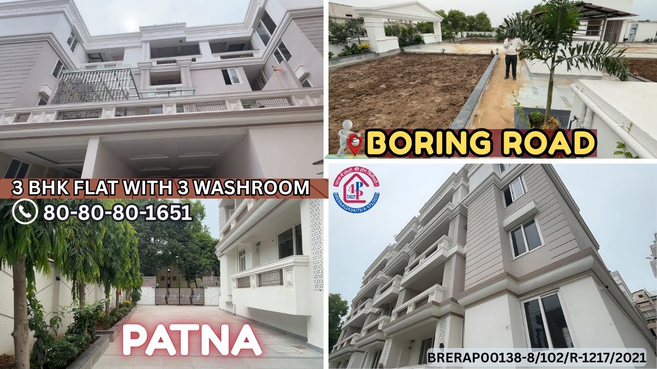 Luxury Society in Boring Road | 3 BHK Ready to Move Flats in Patna 📞80-80-80-1651