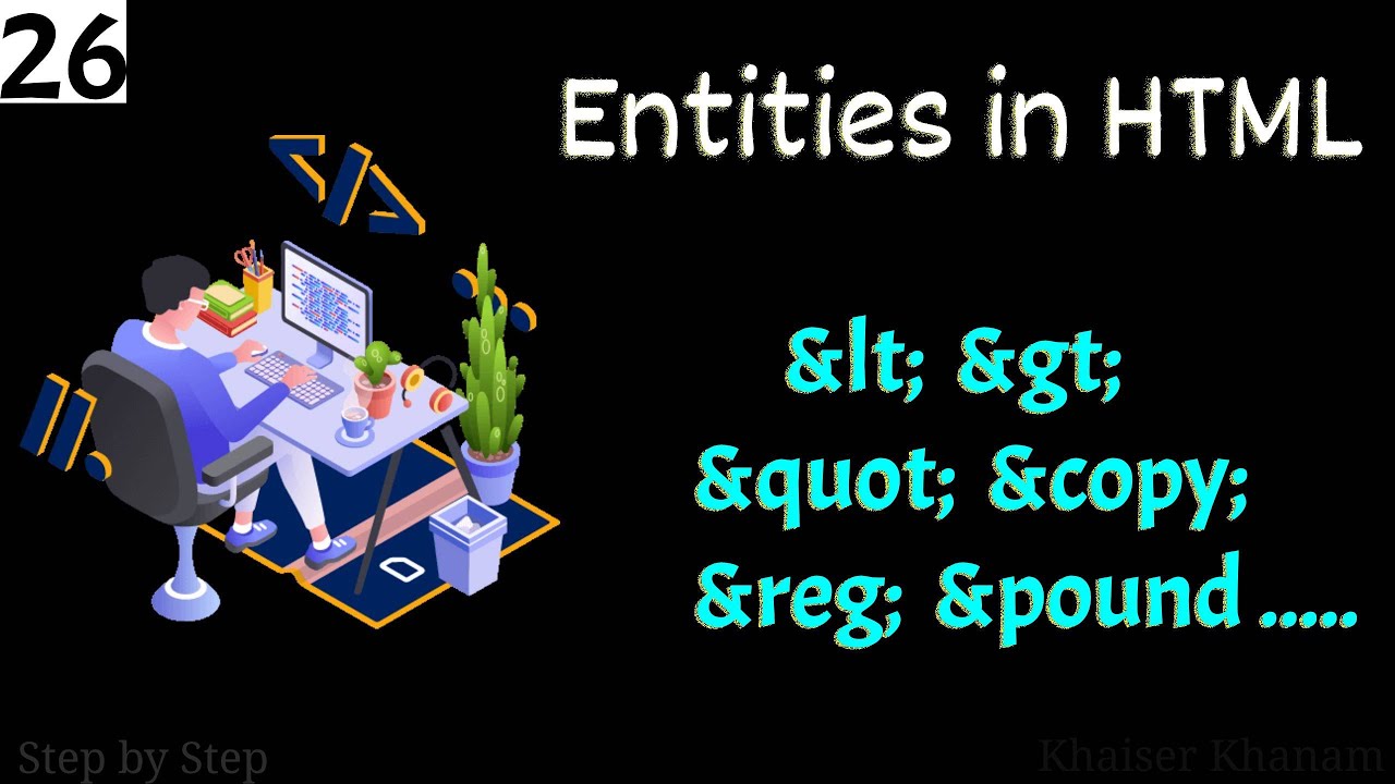 #26. What are Entities in HTML?