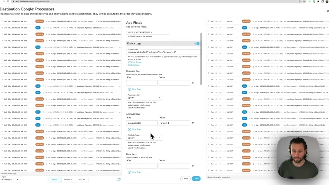 Route to Different Google Projects with BindPlane