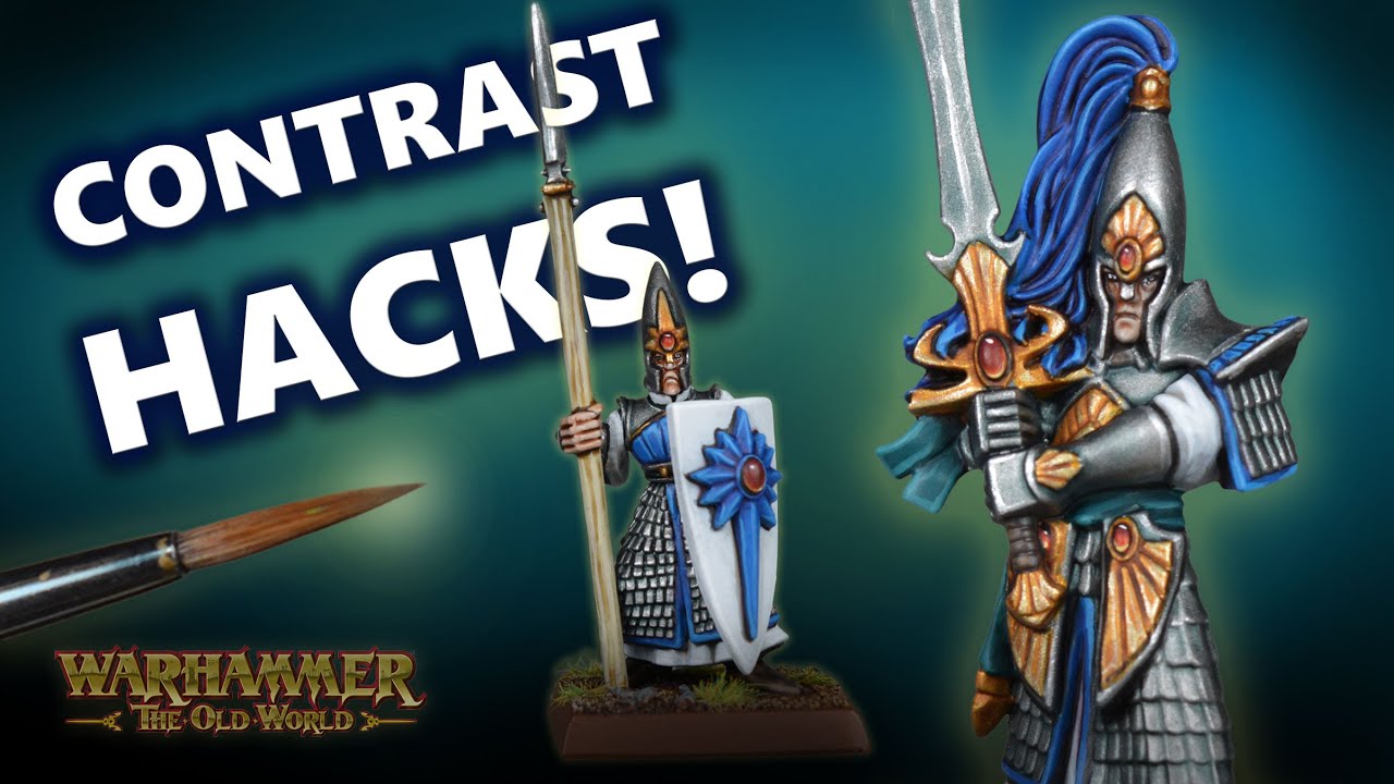 Contrast Hacks! Painting High Elves for Warhammer: The Old World! Tutorial