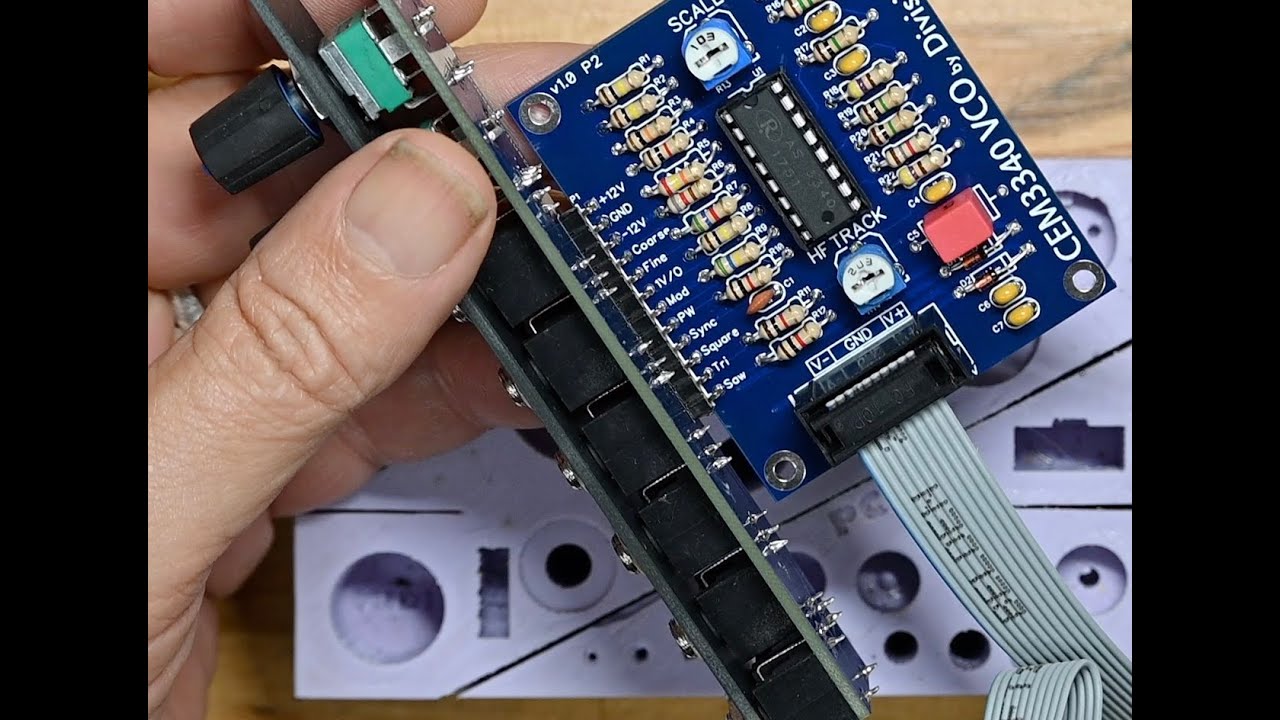 C.K. builds a CEM 3340 VCO from Division-6 eurorack module