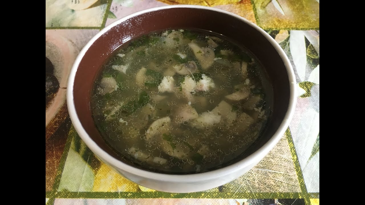 Суп куриный с грибами в мультиварке