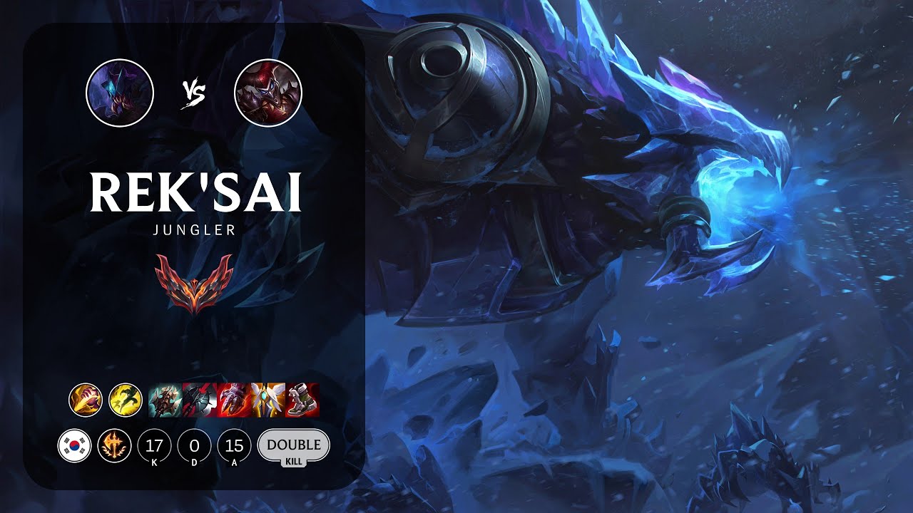 Rek'Sai Jungle vs Shaco - KR Grandmaster Patch 14.5