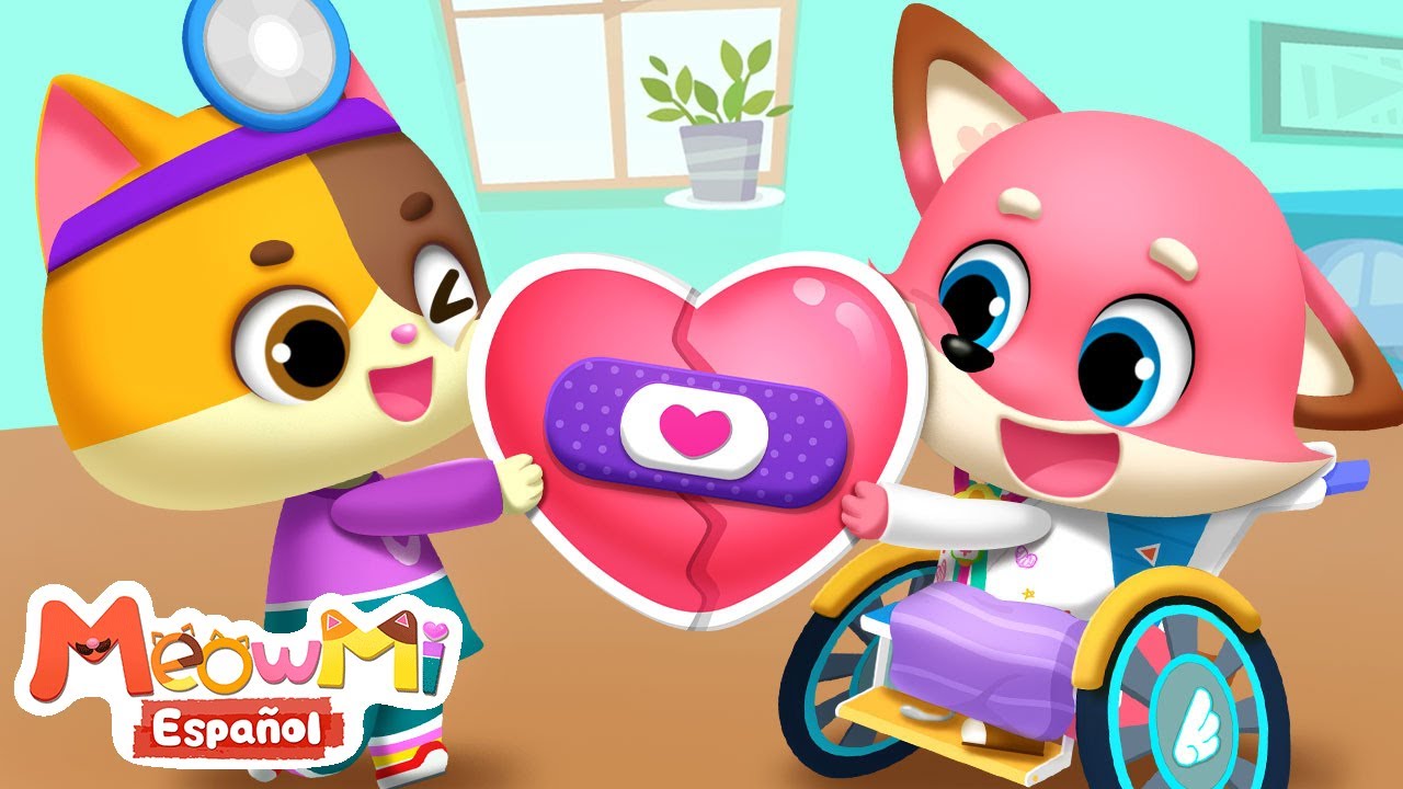 🩹Venda de Amor💗 | Canción Infantil | MeowMi Family Show Español🐱