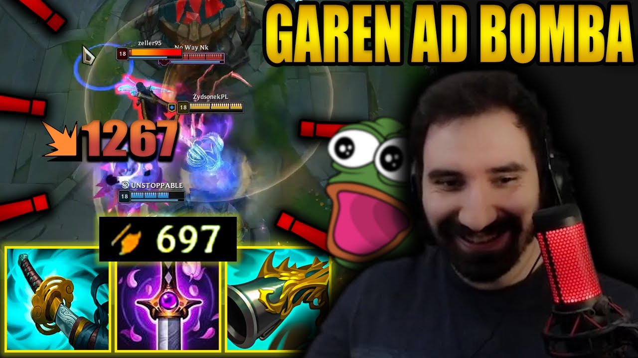 AD GAREN POD BOMBE WIECZNIE ŻYWY 😎 PO CO BYĆ TANKY SKORO MOŻNA UBIĆ i CHILLOWAĆ *700 AD GAREN* 😎