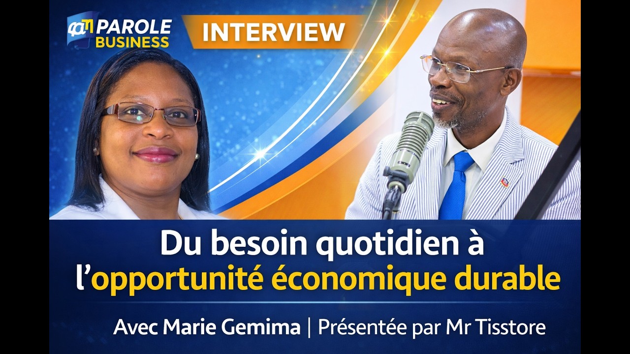 Du besoin quotidien à l’opportunité économique durable | Interview Marie Gemima Hector Desiral.