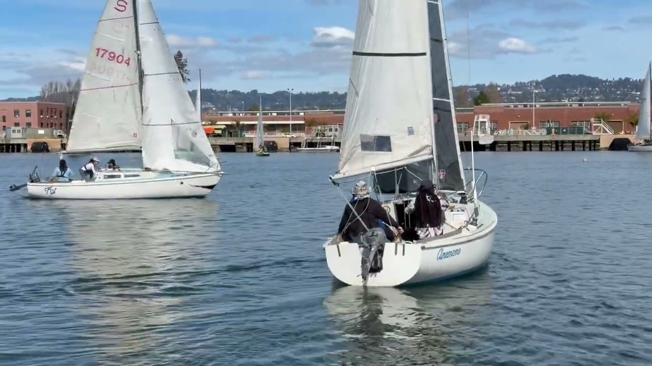 IYC 2-22-26 Race - Fleet A start (Santana 22)