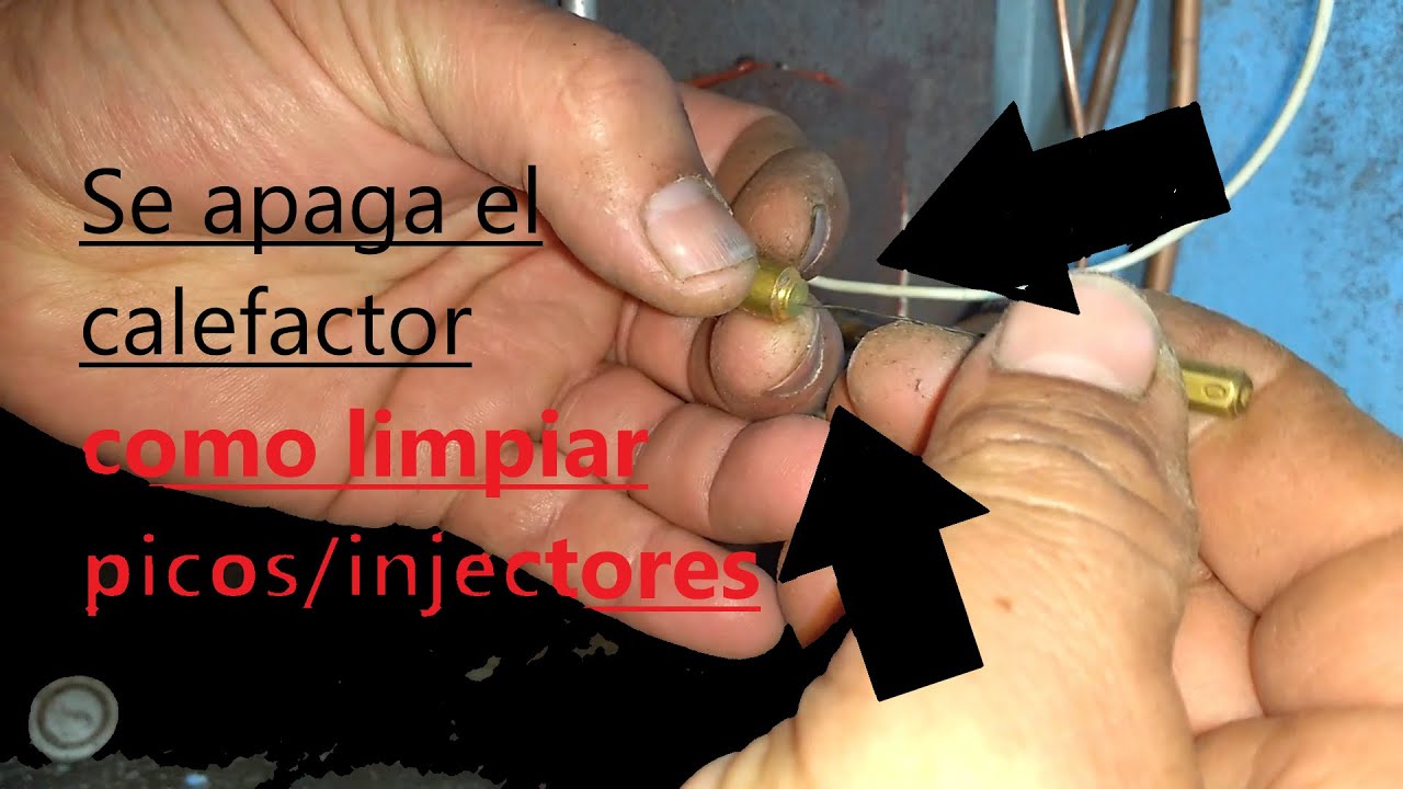 Como limpiar pico de calefactor, para que NO se apague