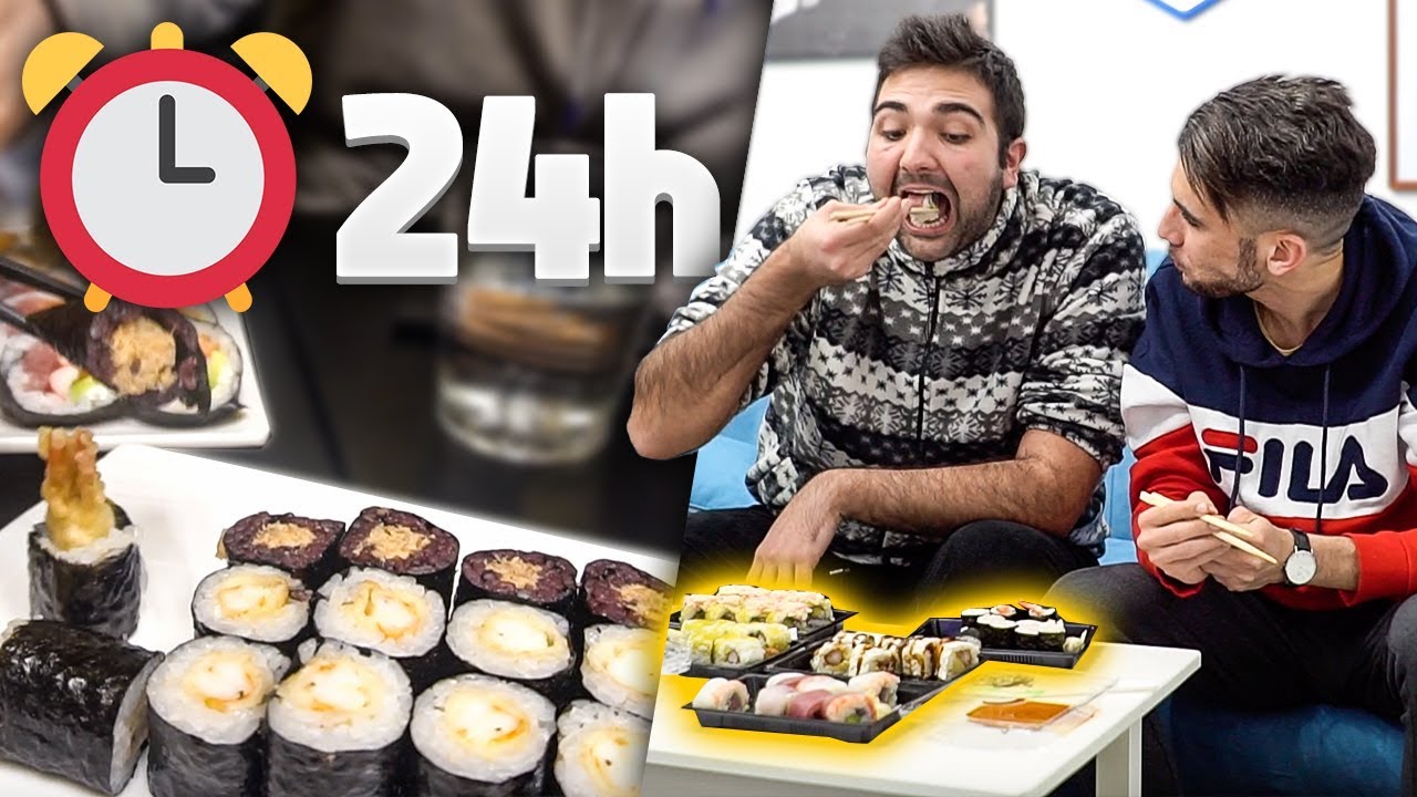 MANGIO PER 24 ORE SOLO SUSHI 🍣