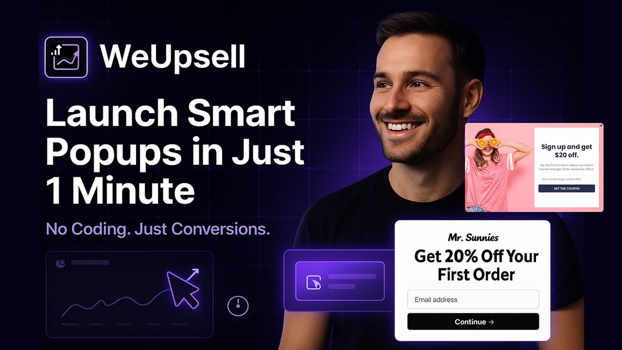 How to Create a Welcome Discount Popup in Shopify | WeUpsell Installation Guide