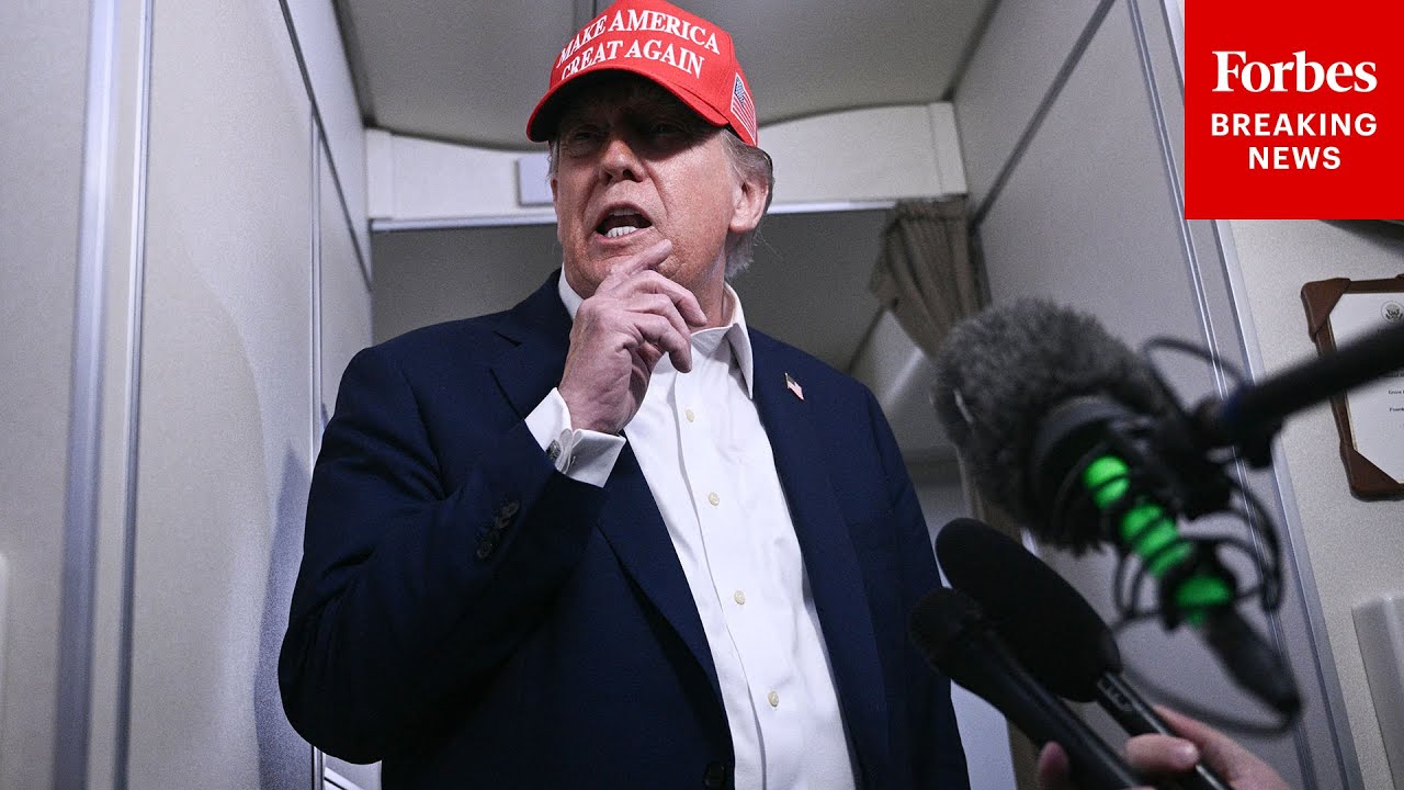 FULL AIR FORCE ONE GAGGLE: President Trump Takes Questions From Reporters On July 4th Flight To NJ