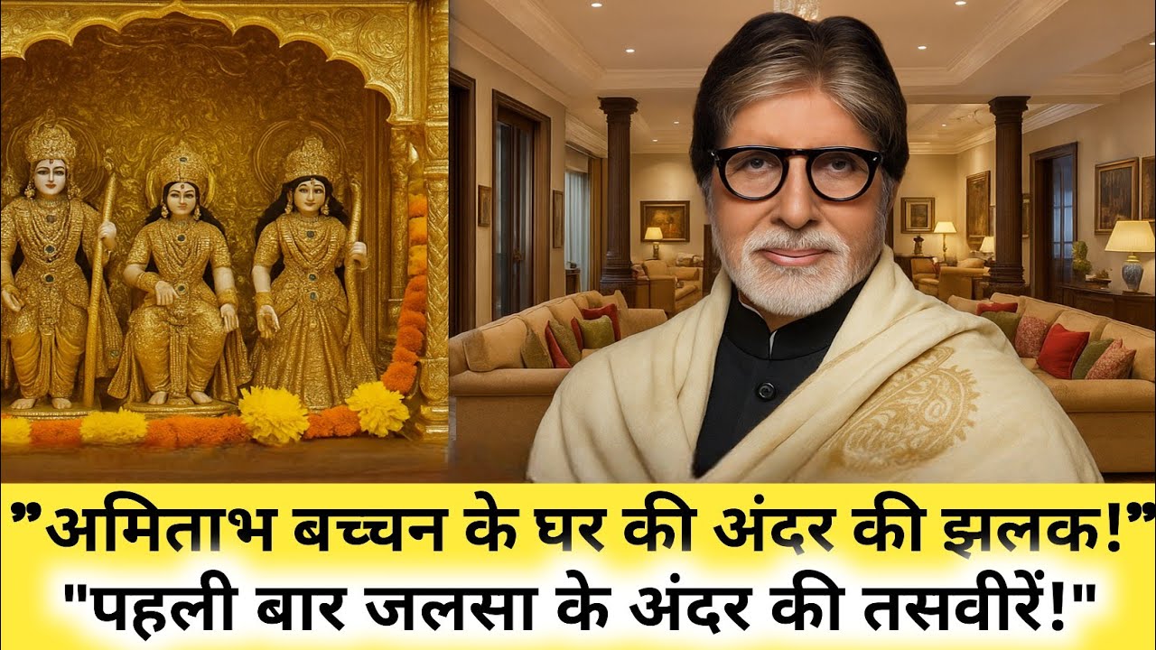 अमिताभ बच्चन का महल जैसा बंगला | सोने से सजा मंदिर और रॉयल लाइफ Biography Amitabh Bachchan