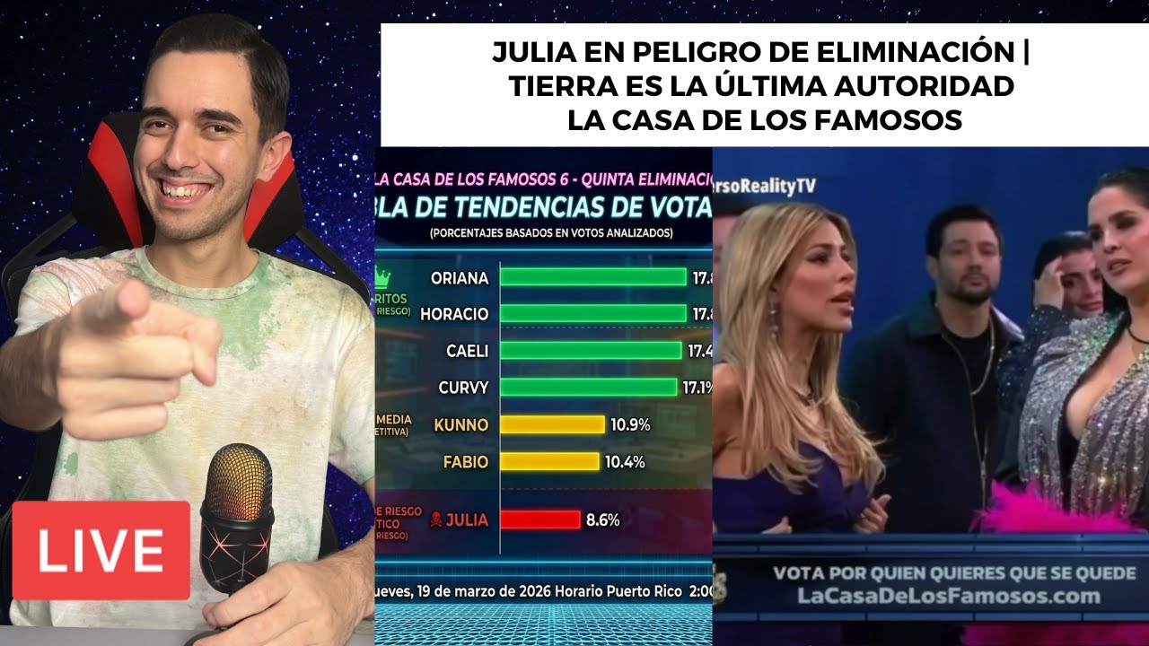 JULIA EN PELIGRO DE ELIMINACIÓN | TIERRA ES LA ÚLTIMA AUTORIDAD LA CASA DE LOS FAMOSOS