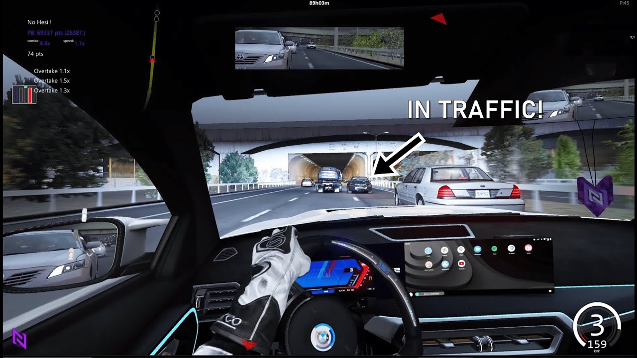 BMW M2 In Traffic | Logitech G29 - Shutoko Revival Project Assetto Corsa