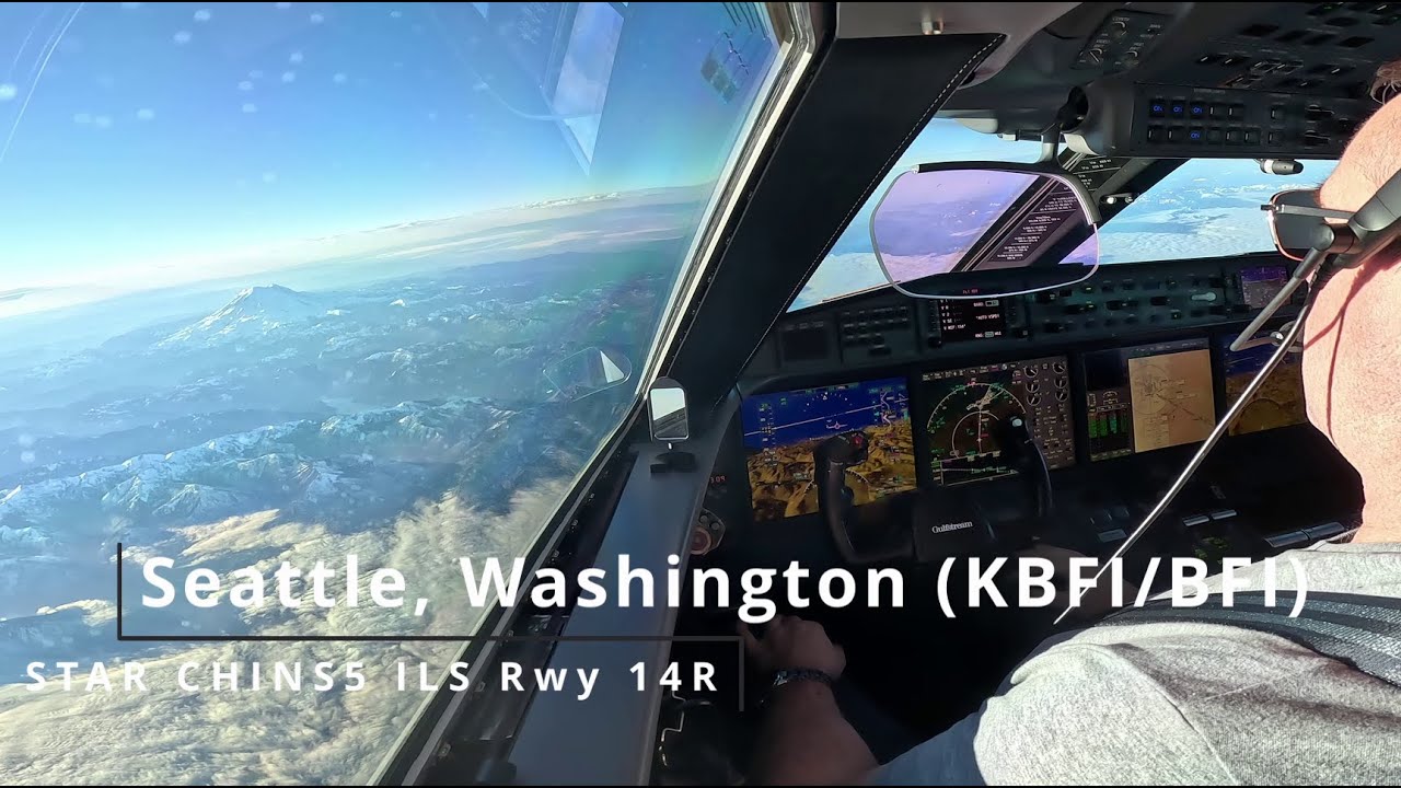 Landing Boeing Field, WA, USA (KBFI/BFI) - Gulfstream G650