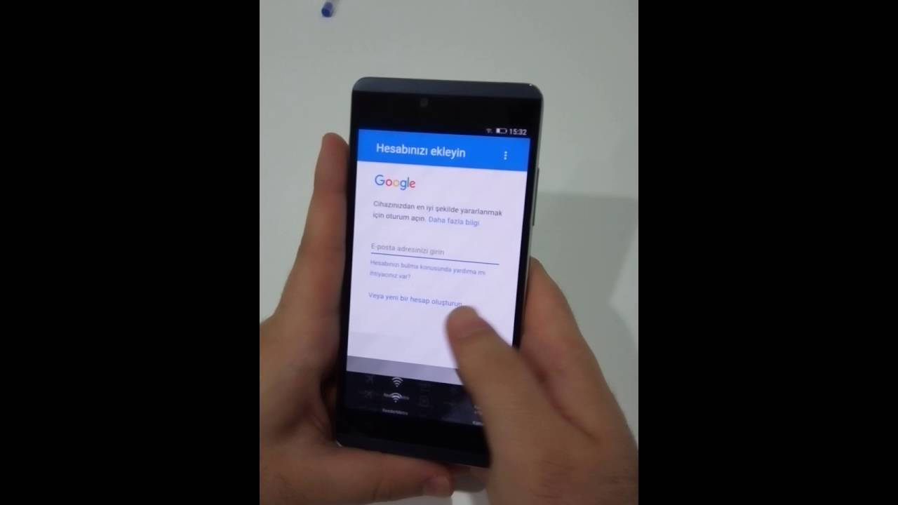 Gmail Hesabımı unuttum &uuml;r&uuml;n ilk kurulumda a&ccedil;ılmıyor (P9C - P10C - P10 - Preo P2 - P10S )