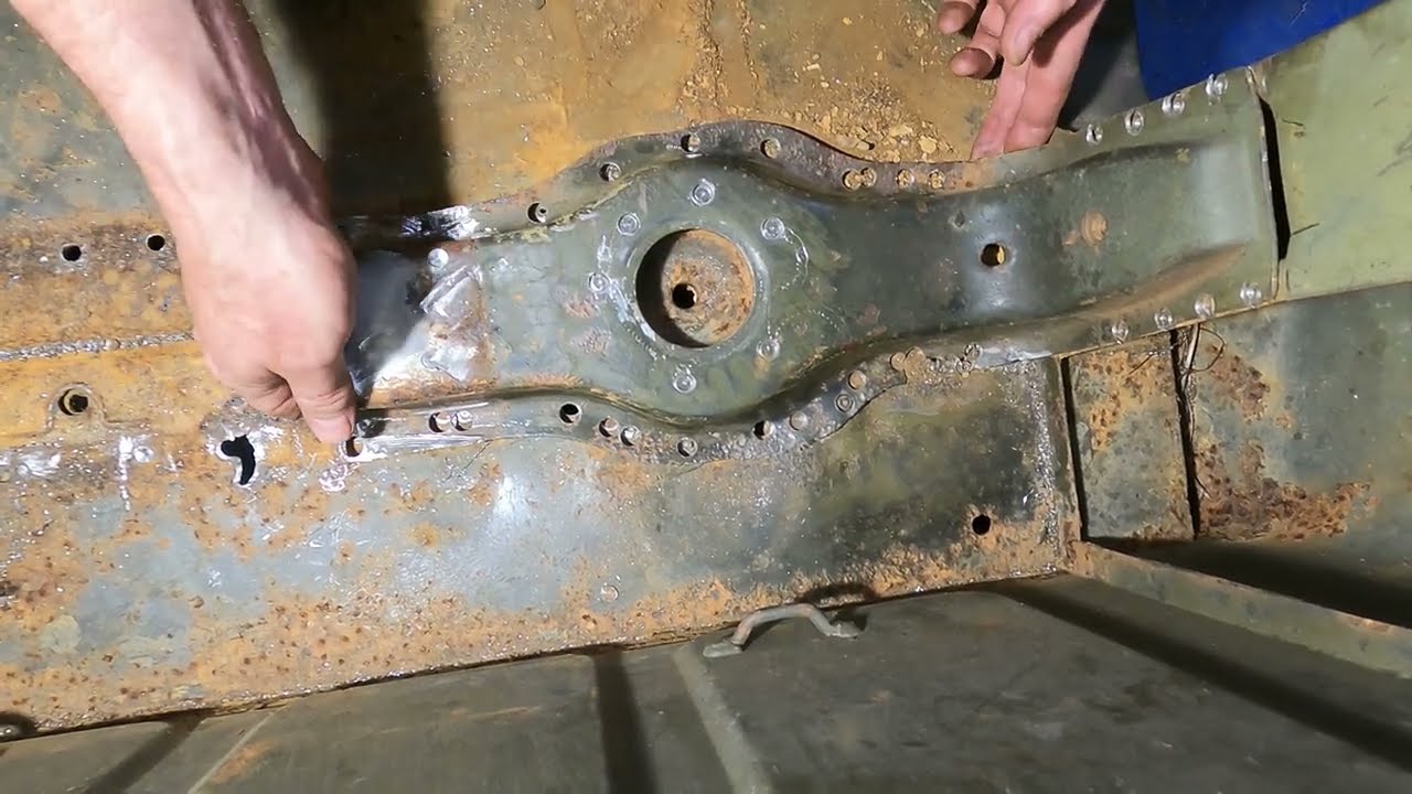 1967 Kaiser Jeep (M715) Project - Cab Repair - Rear Floorboard 2