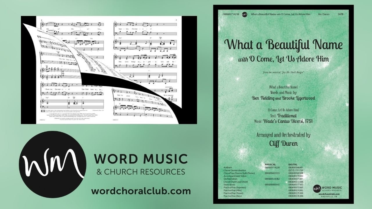 What a Beautiful Name with O Come, Let Us Adore Him | Arranged and Orchestrated by Cliff Duren