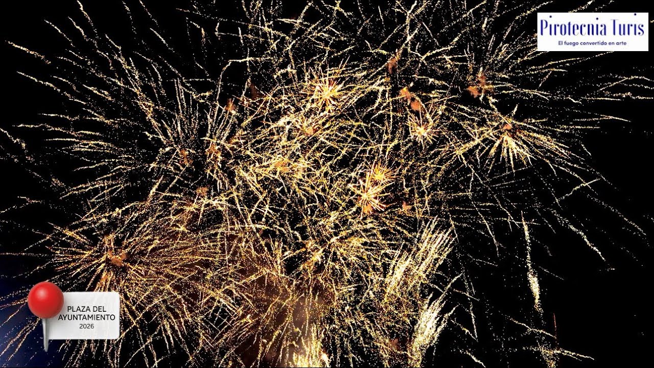 Pokaz fajerwerków – Walencja 🇪🇸 Las Fallas 13.03.2026 | Pirotecnia Turís 💥