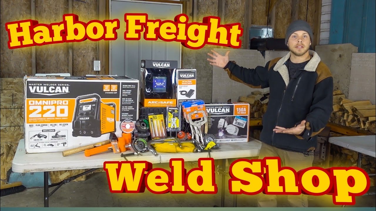 Harbor Freight Welding Shop  //Vulcan OmniPro 220// Welder Unboxing