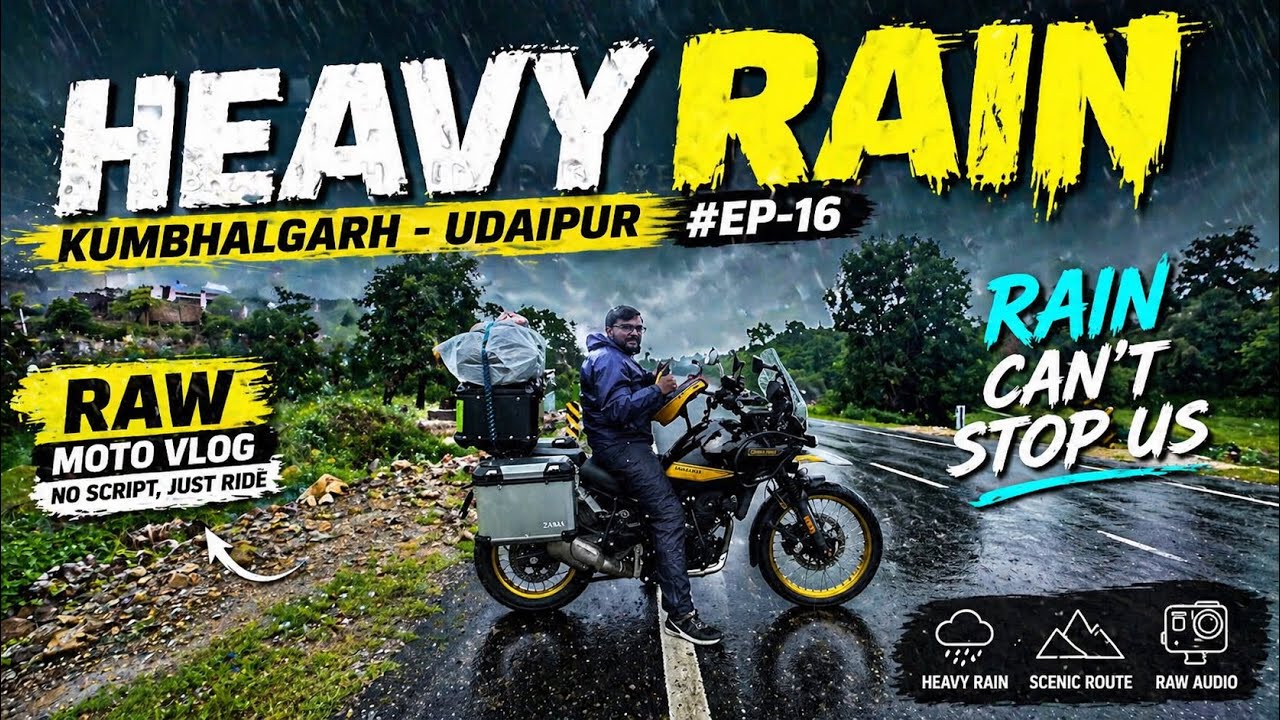 Heavy Rain fall | Ride to Ahmedabad | Rajasthan | Nilesh Bhanderi Vlogs | Biker
