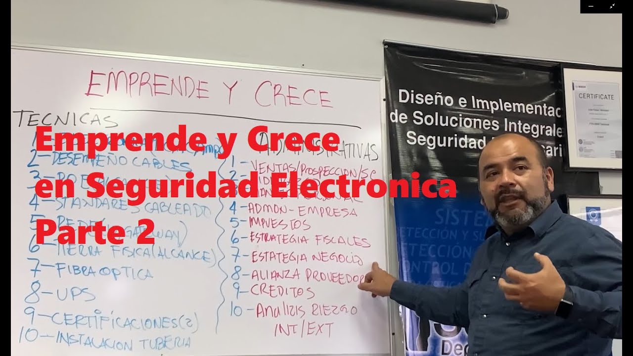 Emprende y Crece en Seguridad Electronica